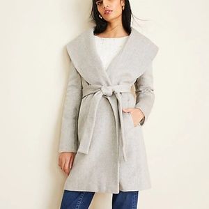 Ann Taylor Jackets & Coats - NWT Ann Taylor Herringbone Shawl Collar Wrap Coat Ann Taylor Jackets & Coats - NWT Ann Taylor Herringbone Shawl Collar Wrap Coat